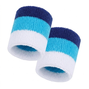 Bandeau de poignet fin, respirant et doux en polyester et coton pour le basketball et le badminton, ajustement universel - Product Image 6
