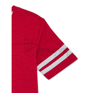 Camiseta de Algodón Lisa para Hombre, Manga Corta, Cuello Redondo, Corte Regular, Estilo Informal, Color Sólido, Tejido de Punto Jersey, Camiseta Elástica para Mujer - Product Image 3