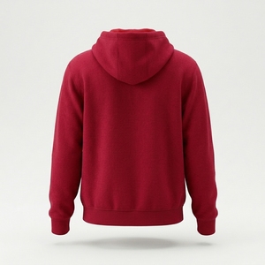 Sweat à capuche polaire doublé en polyester/coton pour homme, imprimé sur le devant, personnalisable, vente en gros, directement de l'usine - Product Image 2