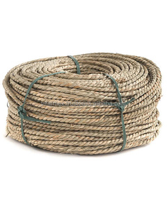Corde en jonc de mer faite à la main, couleur naturelle, brins torsadés, pour artisanat DIY, décoration, matériau de mobilier, rouleau de 100 m, écologique, VIFARMEX - Product Image 3
