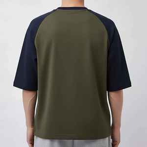 OEM/ODM Oversized Men's T-Shirts Custom Embroidered Logo O-<b>Neck</b> Short Sleeve 100% Cotton Hip Hop Anti-Wrinkle Breathable - Product Image 6