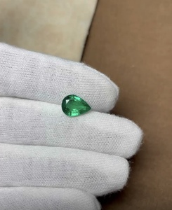 Émeraude naturelle de 2,59 carats, taille poire, vert vif, pierre précieuse zambienne certifiée pour joaillerie fine - Product Image 6