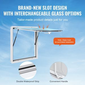 Finestra di Servizio in Lega di Alluminio 36"x36" per Food Truck, Angolo di 85 Gradi, Facile Accesso al Servizio - Product Image 3