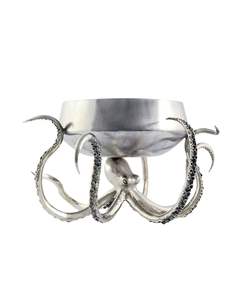 Bol décoratif de luxe en aluminium en forme de pieuvre pour la décoration intérieure, la table à manger, le salon, une présentation artistique haut de gamme - Product Image 6