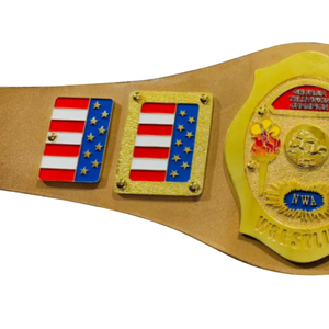 เข็มขัดแชมป์มวยปล้ำ NWA - เข็มขัดกีฬาแบบปรับแต่งได้พร้อมลายธงชาติอเมริกา - ของสะสมระดับพรีเมียมสำหรับแฟนมวยปล้ำ - Product Image 5