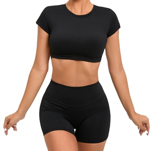 Ensemble 2 pièces de sport et fitness respirant en spandex pour femme, collection 2026, le plus vendu - Product Image 1