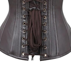 Corset en cuir écologique grande taille pour femme, design personnalisé, style gothique, design unique, effet amincissant et gainant pour adulte - Product Image 2