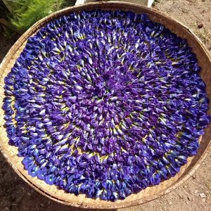 Standard Bulk Dried Butterfly Pea Flowers Natural Blue Petals Organic Herbal <b>Slimming</b> Tea Vacuum Pack Beverage Processing use - Product Image 1