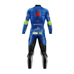 Joan Mir Ruzuki Racing Leather Suit 1Pc Cowhide/Kangaroo Moto Track/Riding MotoCp Jumpsuit/Traje para Bikers Level 2 Armors - Product Image 2