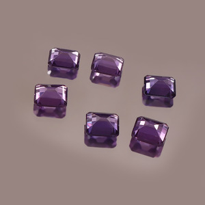 Saphir violet cultivé en laboratoire, taille octogonale 2x3mm, facetté, calibré, pierre précieuse certifiée pour la fabrication de bijoux, vente en gros - Product Image 3