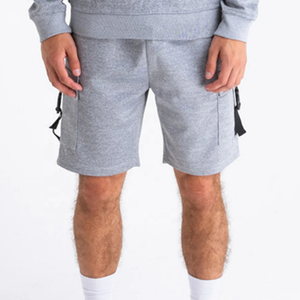 <b>Men's</b> Hoodie <b>Shorts</b> Set 100% Cotton Fleece Tracksuit Breathable Streetwear Casual Sports Outfit Winter - Product Image 4