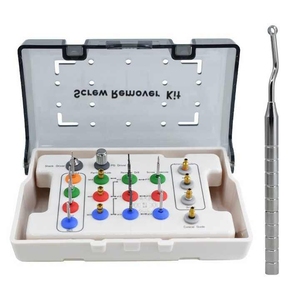 High Quality Manual Steel Dental Broken Screw Extractor Implant Removal Kit with <b>Drill</b> Driver <b>Guide</b> for Implant Restoration - Product Image 1