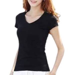 Top Moderno de Verano para Mujer con Cuello en V, Corte Regular, Manga Corta, Diseño Liso para Uso Diario Informal y Fiestas - Product Image 3