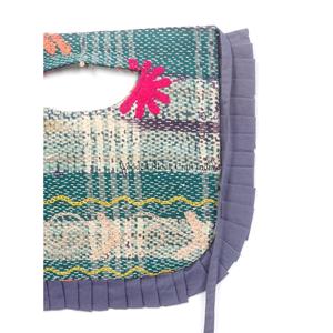 <b>Boho</b> Vintage Kantha Beach Handmade messenger <b>Bag</b> With Embroidery Pattern With Shoulder Sling Length Handle Medium Size - Product Image 2