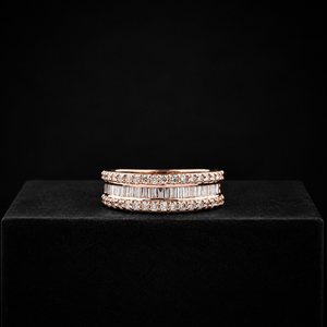 Anillo de Lujo de Plata de Ley 925 con Diamantes Moissanite de Corte Redondo y Baguette, Colección Exclusiva Hip Hop, Nueva Llegada - Product Image 5