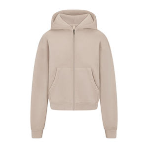 Sudaderas con cremallera para mujer de invierno y sudaderas 100% algodón polar calidad premium con posición de logotipo frontal - Product Image 1