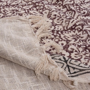 100% pur coton main bloc Floral imprimé coton canapé jeter beau coton canapé jeter Collection pour salon - Product Image 6