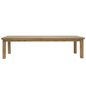 Table à manger carrée moderne de luxe avec structure en teck massif, assemblée, écologique et durable, fabriquée à la main, pour une utilisation en intérieur/extérieur - Product Image 4