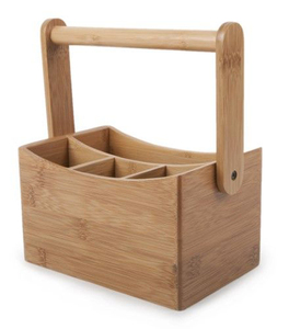 Luxury Wooden Flatware Holder Organizer with Elegant Design for Restaurant Settings - Product Image 2