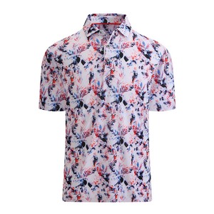Chemise en molleton pour homme de haute qualité, personnalisée, avec logo imprimé numériquement sur le devant, manches courtes, boutons, style décontracté, service OEM - Product Image 3