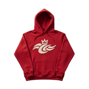 Sudadera con capucha y cremallera de alta calidad OEM personalizada con estampado puff, 500GSM, de peso pesado, oversize, para mujer, de forro polar grueso, con lavado ácido, estilo streetwear. - Product Image 1