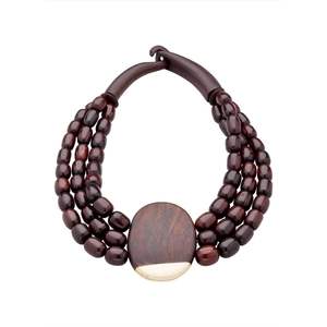 Accesorios de Estilo de Vida Moderno RR ENTERPRISES Collar de Resina y Madera Elegantes Adornos de Joyería India - Product Image 3