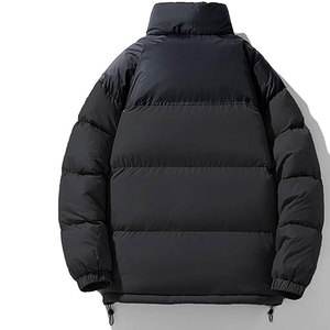Custom Winter Unisex Hooded Color Block Bubble Jacket Loose Fit Breathable Quilted Puffer Coat <b>Ski</b> Travel Hiking OEM Branding - Product Image 2
