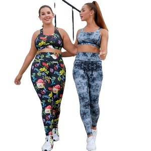 Lo último en ropa deportiva personalizada de talla grande 2024, Sujetador deportivo Morado para mujer, mallas, conjuntos de Yoga y Fitness, ropa de gimnasio - Product Image 1