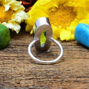 Swiss Blue Topaz Gemstone <b>Ring</b> 925 Silver Sky Blue <b>Ring</b> Handmade Elegant Jewelry December Birthstone <b>Ring</b> Dainty <b>Statement</b> <b>Ring</b> - Product Image 3