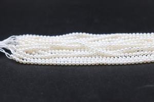 Perlas Redondas Lisas de Agua Dulce Naturales de Calidad AAA, 3mm, 5 Pulgadas, Hilo Personalizable, Peso Ajustable para la Fabricación de Joyas - Product Image 3