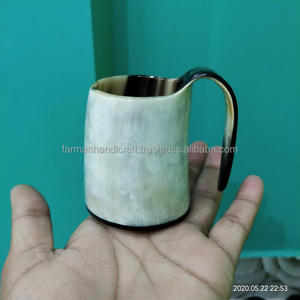 Chope à boire en corne de bœuf polie de qualité supérieure, faite à la main, style viking, 100-150 ml, au meilleur prix - Product Image 5