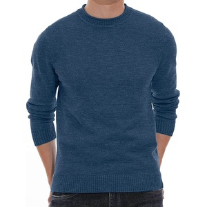 <b>Men's</b> Crew Neck Wool Pullover Sweater Solid Color <b>Cable</b> <b>Knit</b> Full Sleeve Winter Wear Regular Fit Thick Knitted Casual Style - Product Image 6