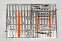 Ensemble d'instruments d'extraction dentaire Hu-Friedy - 15 instruments avec grande cassette de stérilisation