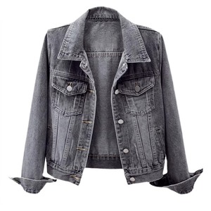 Veste en jean délavé pour homme, légère, confortable, vintage, coupe-vent, respirante, streetwear, décontractée, pour tous les jours - Product Image 3