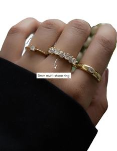 Bague de fiançailles en moissanite, argent sterling 925, personnalisée et autres bijoux en diamant, cadeau pour elle - Product Image 4