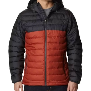 <b>Men</b> Premium Stylish Winter Puffer <b>Jacket</b> 100% Nylon Hooded Collar Front Warm Filling Camouflage Patchwork Outerwear - Product Image 1
