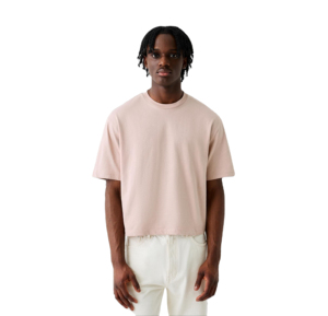 Camisetas de Hombre 100% Algodón, Corte Cuadrado, Cuello Redondo, Costuras en Contraste, Directamente del Fabricante - Product Image 3