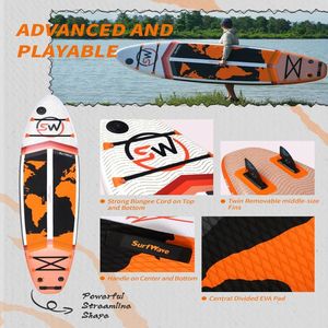Tavola da Stand Up Paddle Gonfiabile 11FT X34"x6" con Accessori, Materiale Drop Stitch per Touring e Sport Acquatici - Product Image 3