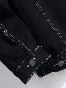 Vestes en jean pour hommes, nouveau style, haute qualité, prix usine, vente en gros, style décontracté urbain - Product Image 6