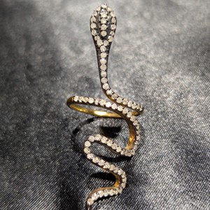 REYES Wholesale Open <b>Snake</b> Adjustable Animal <b>Ring</b> Victorian 925 Sterling <b>Silver</b> Natural Diamond <b>Rings</b> For Women Fine Jewelry - Product Image 4