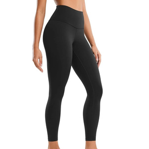 Leggings de Yoga para Mujer al Por Mayor, Cintura Alta, Transpirables, de Secado Rápido, de Algodón y Fibra de Bambú, Gruesos - Product Image 1