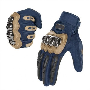 Safety First Motorbike Leather <b>Gloves</b> Hard Knuckle Shell Protection Anti-Vibration Racing Gear for Urban Riders - Product Image 6