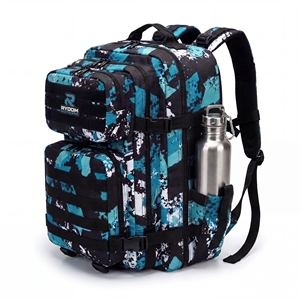 กระเป๋าเป้สะพายหลัง Rydom Tactical Camo PVC 56L กันน้ำ ระบบ Molle ปิดด้วยซิปและตัวล็อค ปรับแต่งสีได้ สำหรับกีฬากลางแจ้งและเดินป่า - Product Image 1