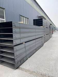 Chemin de câbles industriels en acier inoxydable à grande portée, ignifuges, thermolaqués, ventilés/perforés, capacité 80 pièces - Product Image 6