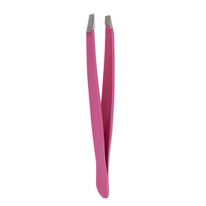 Pinzas para Cejas con Grabado de Logotipo de Marca Personalizada, Punta Inclinada, Herramienta de Acero Inoxidable, Color Único, Fabricante Mayorista - Product Image 1