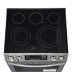 Compact 30 Electric <b>Range</b> Oven with 4.8 Cu. Ft. Capacity Stainless Steel Freestanding Kitchen Stove 5 Burners and Timer - Product Image 4