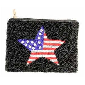 Monedero Pequeño de Alta Calidad con Cuentas en Forma de Estrella y Cierre de Cremallera Superior, Ideal para Llaves, Efectivo y Tarjetas, Bolsa Multiusos - Product Image 2