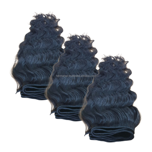 Extensiones de cabello de trama Remy virgen Natural de Indonesia, rizo vaporizado ondulado sin químicos, cutícula alineada, color de cabello Natural superior - Product Image 5