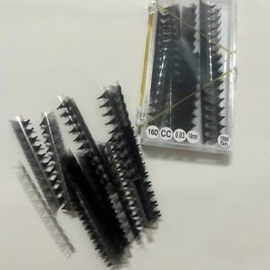 Fournisseur fiable de ventilateurs ultra-rapides pour extensions de cils, longueurs mixtes 3D-20D, volume super noir, faits à la main, courbures C/D/CC/DD/M/L - Product Image 3