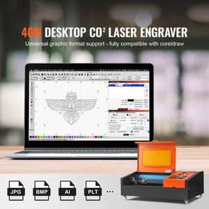 Incisore Laser CO2 da Tavolo 40W 12 X 8 11.8 IPS, Macchina da Taglio Laser con Tubo Raffreddato ad Acqua, Compatibile con CorelDRA, Marca M2 Ruida - Product Image 2